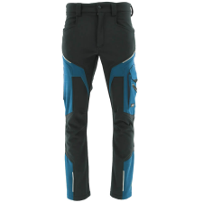 Sara Comfort Winter Bélelt Softshell Munkásnadrág Fekete/Petrol kék - 3XL munkaruha