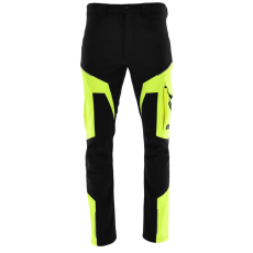 Sara Comfort Winter Bélelt Softshell Munkásnadrág Fekete/Sárga - 3XL