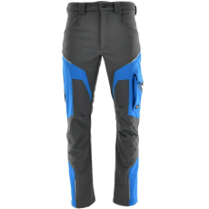Sara Comfort Winter Bélelt Softshell Munkásnadrág Sötétszürke/Égkék - 2XL