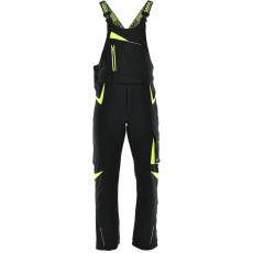 Sara Comfort Winter Bélelt Téli Softshell Kantáros nadrág Fekete/Sárga - M