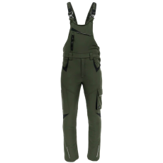 Sara Comfort Winter Bélelt Téli Softshell Kantáros nadrág Zöld/Fekete