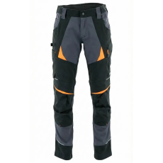 Sara Cottonflex Sötétszürke/Narancs Munkásnadrág - 46