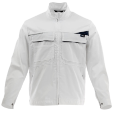Sara King Flex Fehér/Szürke Munkavédelmi kabát - 50 munkaruha