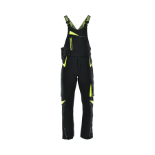 Sara Sara Comfort Winter bélelt softshell kertésznadrág fekete - sárga munkaruha