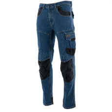 Sara Western Rodeo Jeans Farmer Kék Munkásnadrág - 60
