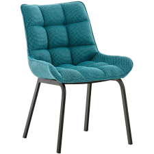  Saranda étkezőszék szövet fekete - türkiz 313983 bútor