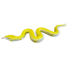 Sárga gumikígyó 60cm játékfigura