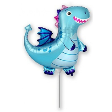 Sárkány Dragon Blue, Sárkány fólia lufi 36 cm party kellék