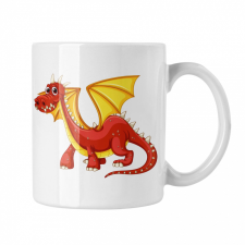  Sárkányos - Fehér Bögre Gyerekeknek (4 féle) bögrék, csészék