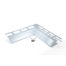  Sarok a csatornaprofilhoz Havos belső alumínium RALOPVNI940 élvédő, sín, szegélyelem