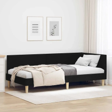  Sarokágy keret Egyéb Fekete 100 x 200 cm Szövet és Mérnöki Fa ágy és ágykellék