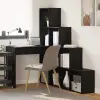  Sarokíróasztal Fekete tölgy 101,5 x 149,5 x 149,5 cm Faanyag