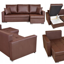  Sarokkanapé Ágy Öko-Bőr Kárpitozással Varius Sarokkanapé Családi Bútorok bútor