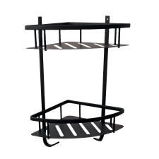  Sarokpolc RAV SLEZÁK fekete matt YUA0800CMAT fürdőszoba bútor