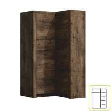  Sarokszekrény, kőris sötét, INFINITY 14 bútor