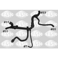 SASIC Hűtőcső SASIC 3406229 vízhűtő