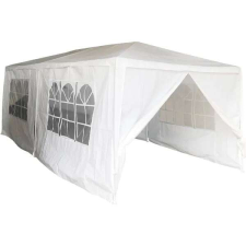  Saska garden kerti pavilon sátor 6x3m, 6 oldalfal, fehér kerti bútor