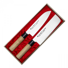Satake Cutlery Mfg Misaki 2 késből álló készlet fadobozban kés és bárd