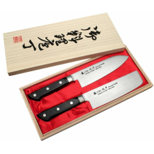 Satake Katsu konyhai késkészlet Santoku + Nakiri univerzális zöldségvágó késkészlet kés és bárd