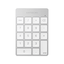 Satechi Aluminum Slim vezeték nélküli Bluetooth numerikus billentyűzet, ezüst (St-Salkps) billentyűzet
