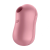 Satisfyer Cotton Candy - akkus, léghullámos csikló vibrátor (korall)