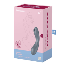 Satisfyer Curvy Trinity 1. vibrátor, léghullámos csiklóizgatóval (szürke) vibrátorok
