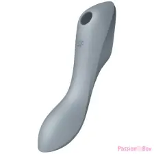Satisfyer Curvy Trinity 3 - akkus léghullámos 2in1 vibrátor (szürke) vibrátorok