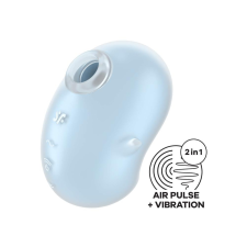 Satisfyer Cutie Ghost - akkus, léghullámos csiklóizgató (kék) izgatók, stimulálók