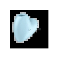 Satisfyer Cutie Heart - akkus, léghullámos csiklóvibrátor  Szín: világoskék (4061504037271) vibrátorok