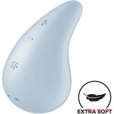 Satisfyer Dew Drop - akkus, vízálló csiklóvibrátor (kék) vibrátorok