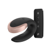 Satisfyer Double Love - okos, vízálló, rádiós párvibrátor (fekete)