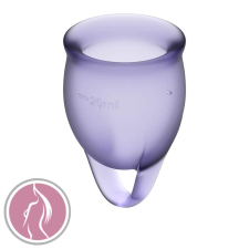 Satisfyer Feel confident Menstrual Cup Lilla intimhigiénia nőknek