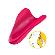 Satisfyer High Fly - akkus, vízálló csikló vibrátor. Piros vibrátorok