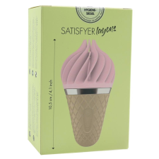 Satisfyer Lay-On Sweet Treat forgófejes csiklóizgató (rózsaszín/barna) vibrátorok