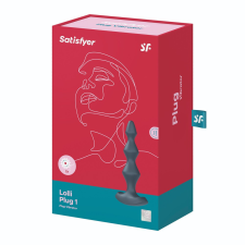  Satisfyer Lolli Plug 1. kétmotoros análvibrátor (sötétszürke) vibrátorok