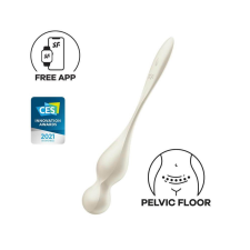 Satisfyer Love Birds 1 - okos, vibrációs gésagolyó (fehér) vibrátorok