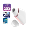 Satisfyer Love Triangle - okos léghullámos csiklóizgató (fehér)
