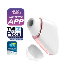 Satisfyer Love Triangle - okos léghullámos csiklóizgató (fehér) anál
