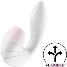 Satisfyer Supernova - akkus, léghullámos 2in1 vibrátor (fehér) vibrátorok