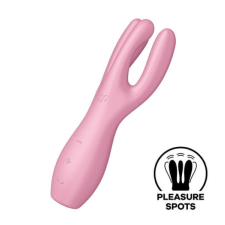 Satisfyer Threesome 3 - akkus csiklóvibrátor (pink) vibrátorok