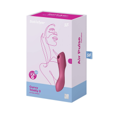 Satisfyer Trinity 3. vibrátor, léghullámos csiklóizgatóval (piros) vibrátorok