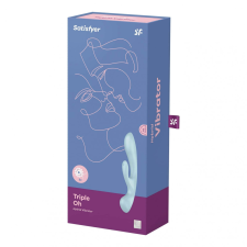 Satisfyer Triple Oh három motoros, klitoriszágas vibrátor és masszírozó (kék) vibrátorok