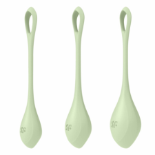  Satisfyer Yoni Power 2 - gésagolyó szett - zöld (3 részes) kéjgolyó