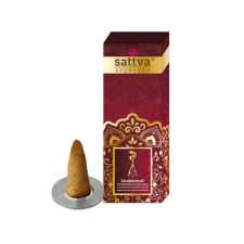 Sattva Ayurveda Füstölőkúpok 10db - Szantál 20g - Sattva Ayurveda füstölő