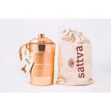 Sattva Ayurveda Réz kancsó - csíkos 1250 ml - Sattva Ayurveda jóga felszerelés