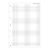 SATURNUS Gyűrűs kalendárium betét SATURNUS L327/F négyzethálós jegyzetlap fehér lapos