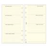 SATURNUS Gyűrűs kalendárium betét SATURNUS S358 bianco heti tervező sárga lapos