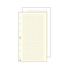 SATURNUS Kalendárium betét, jegyzetlap, "L", kockás, SATURNUS, fehér gyűrűs kalendárium betétlap