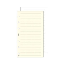 SATURNUS Kalendárium betét, jegyzetlap, "L", vonalas, SATURNUS, fehér gyűrűs kalendárium betétlap