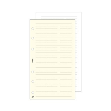 SATURNUS Kalendárium betét, telefon bianco, "M", SATURNUS, fehér gyűrűs kalendárium betétlap